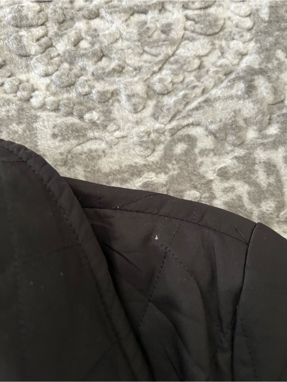 BURBERRY QUILTED NOVA CHECK JACKET SIZE XS BLACK - Picture 14 of 15